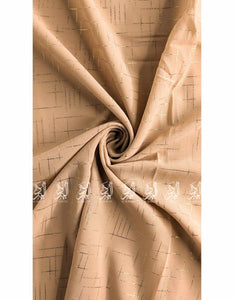 Georgette Check Foil - Biscuit