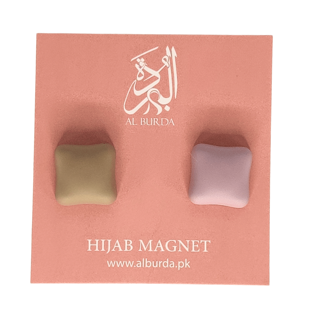Matte Hijab Magnets - Beige n Lavender