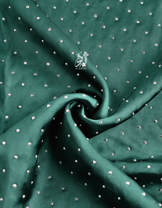 Satin Silk Stone - Emerald