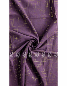 Georgette Check Foil - Purple