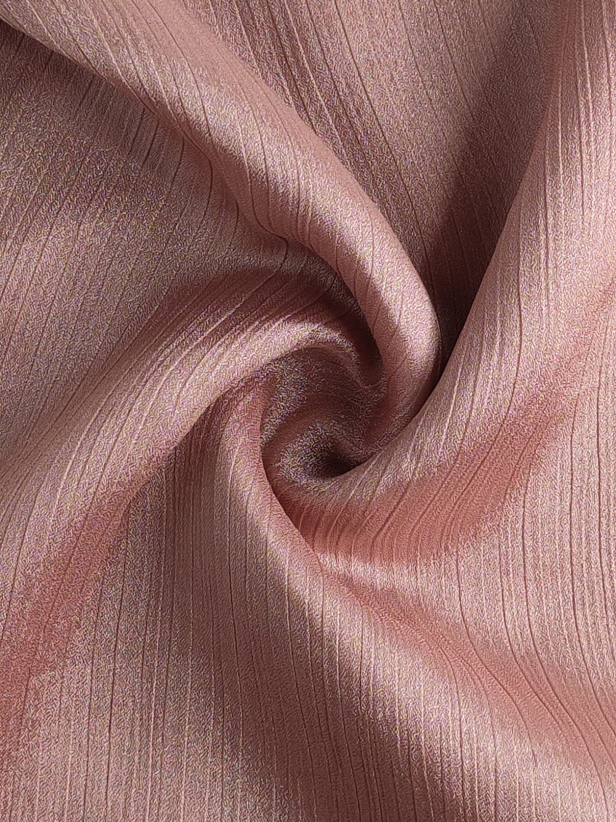 Sheen Crinkle Silk - Brandy Rose