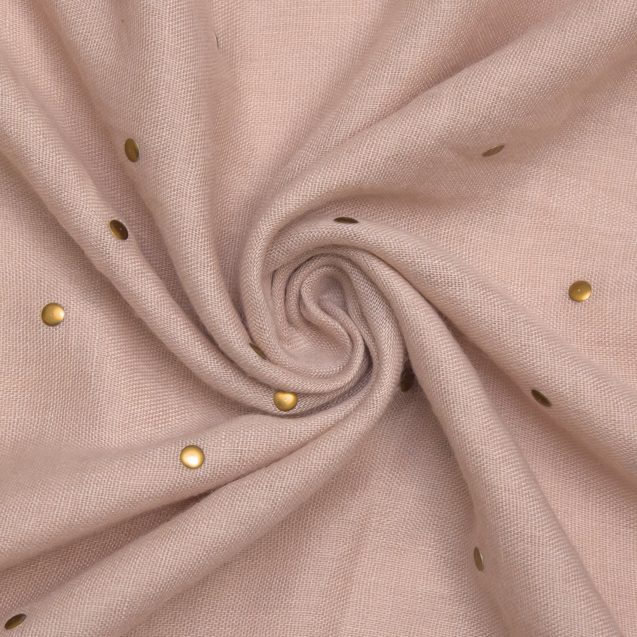 Gold Studded Hijab - Baby Pink