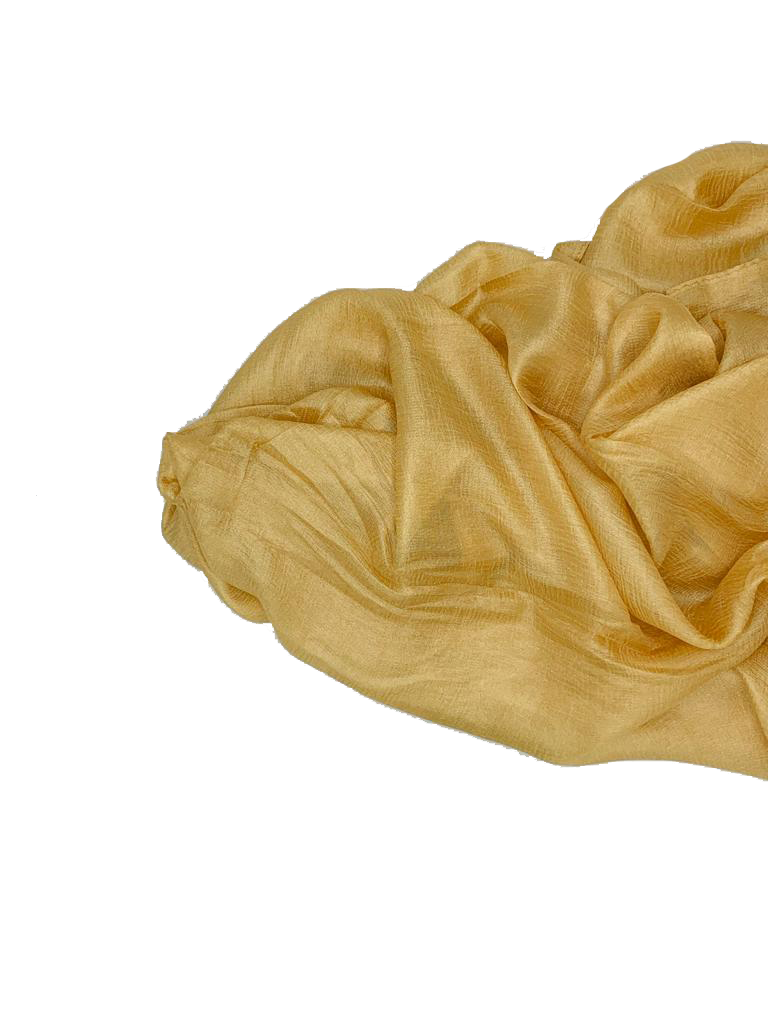 Paper Silk Hijab - Yellow Gold